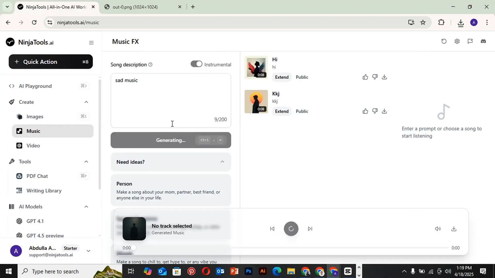 Composing original music with NinjaTools