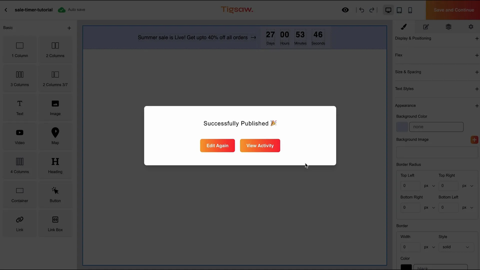 One-click deployment of Tigsaw component across different platforms