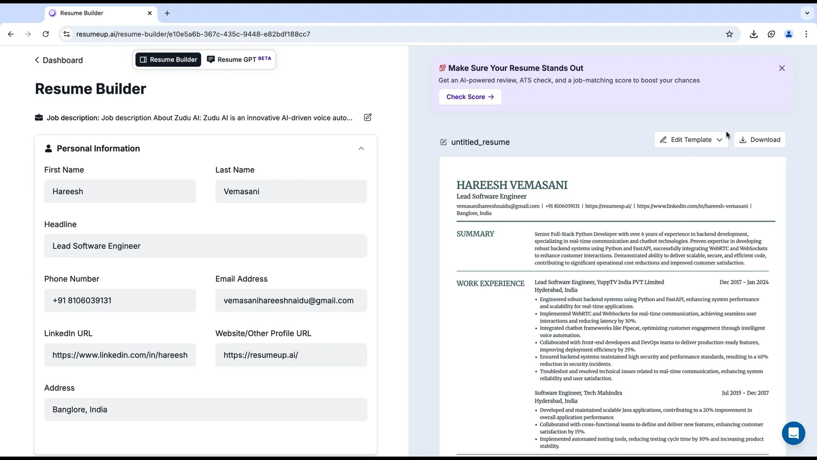 AI analyzing job descriptions to highlight key skills