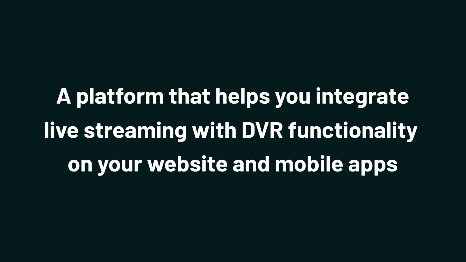 ZenStream DVR functionality interface