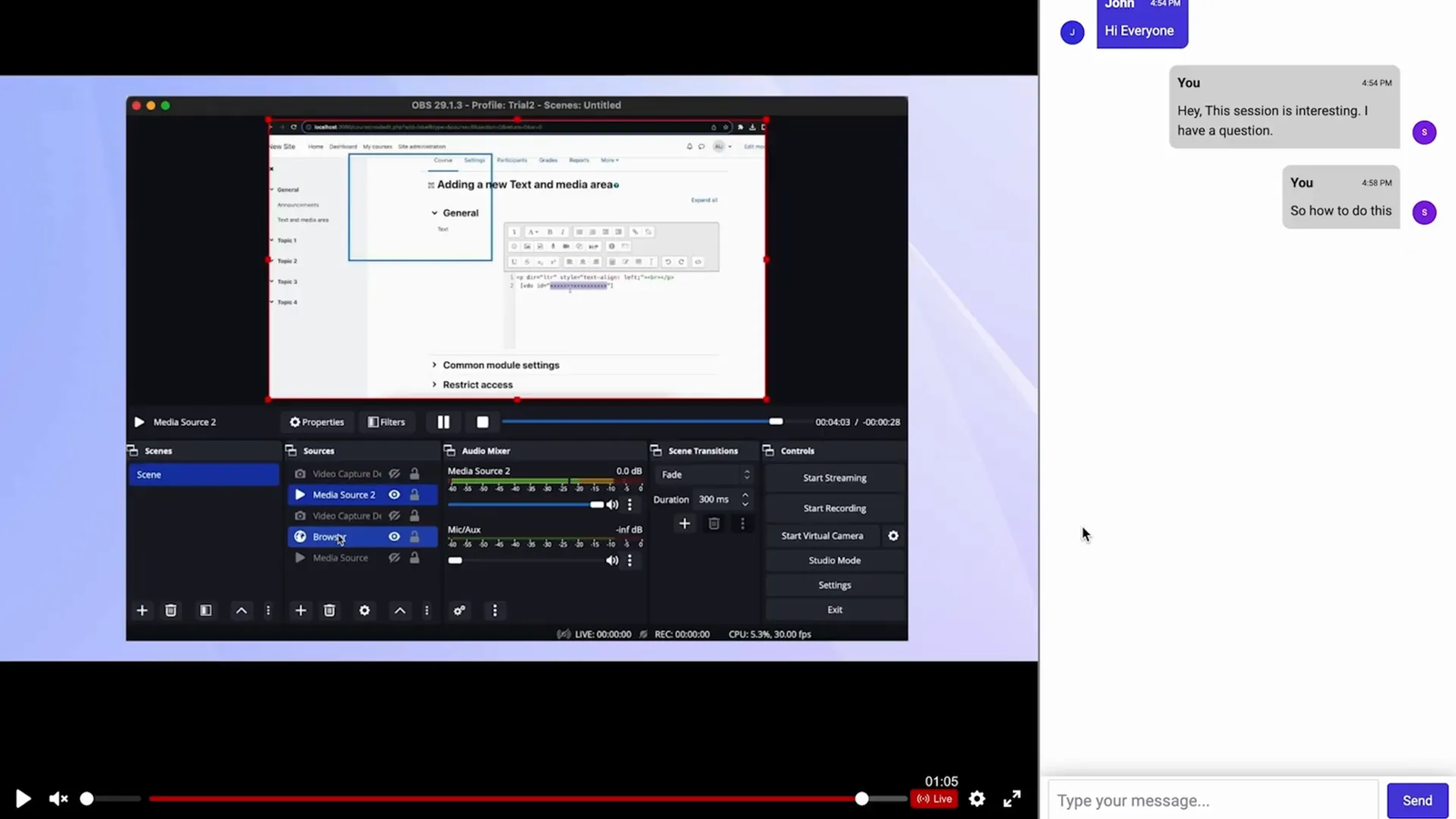 Real-time chat moderation