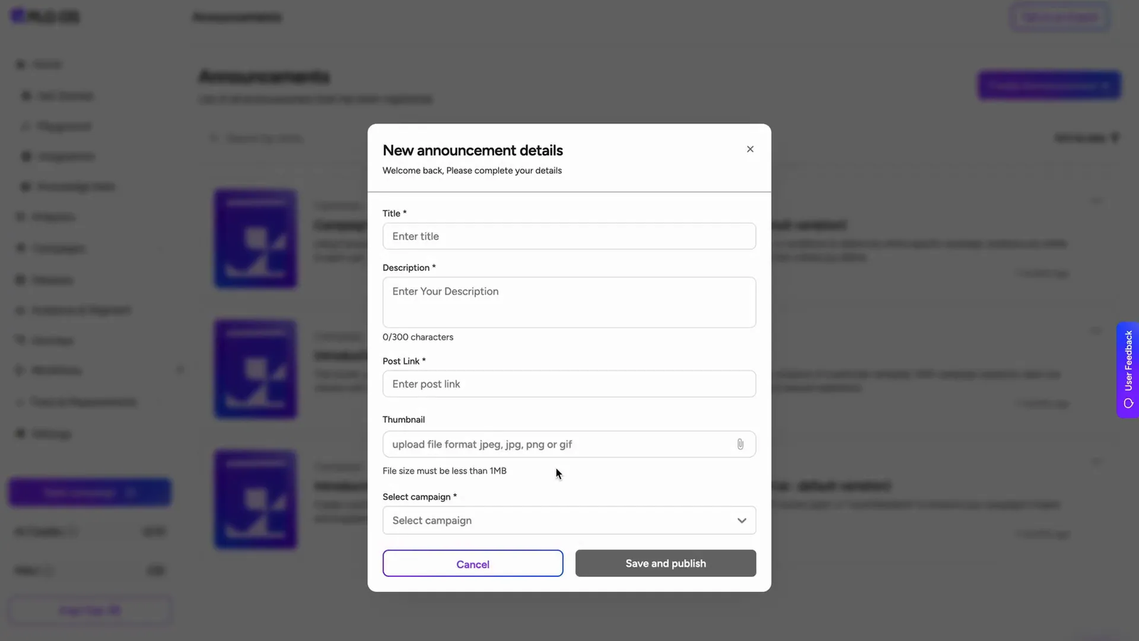 Setting up AI chatbots and announcements in PLG OS