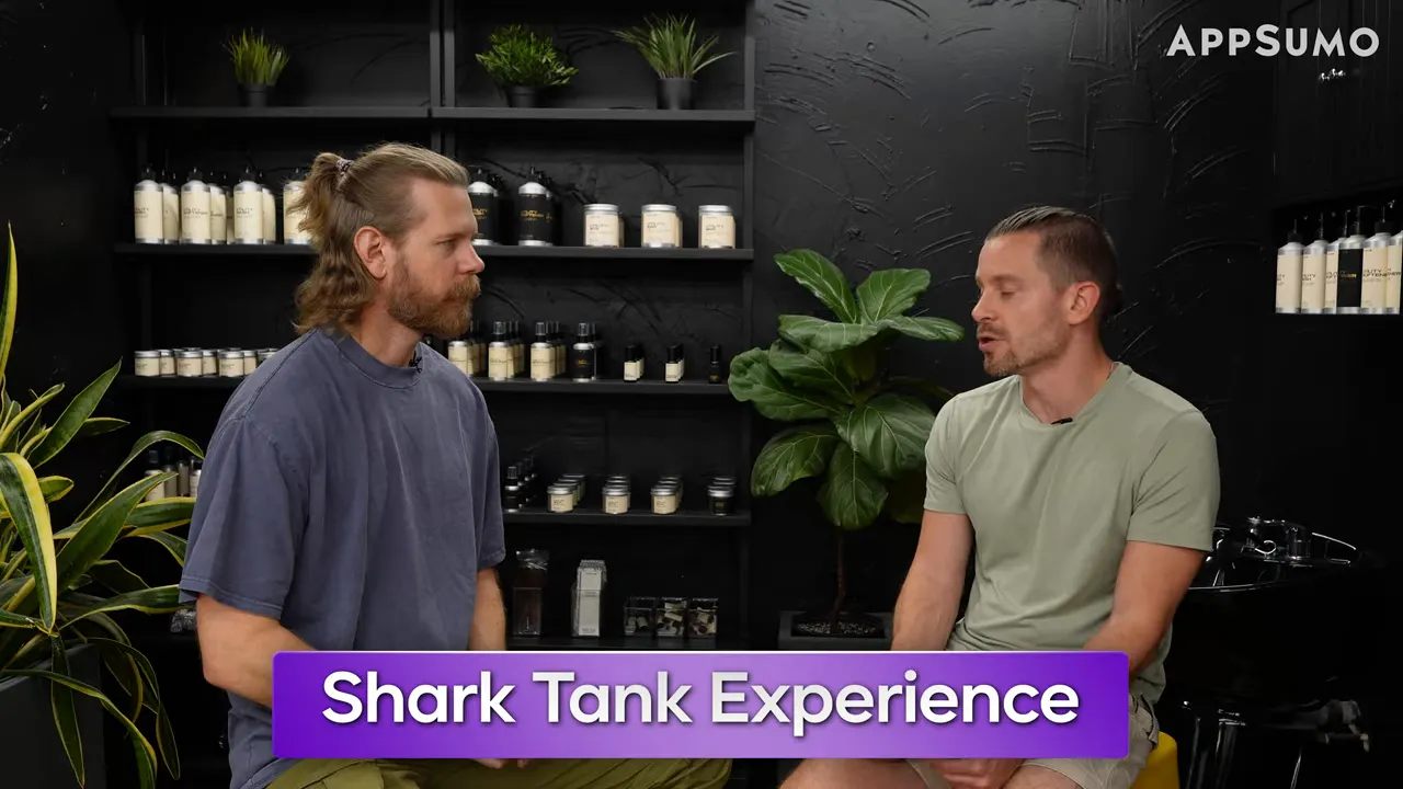 Eric discussing the Shark Tank experience and website visitor spike